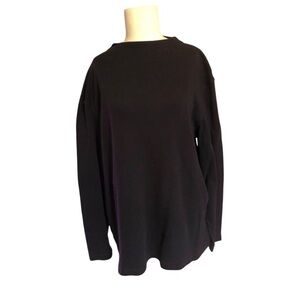 Vintage 1980s Cezani Men’s Classic Black Mock Turtleneck XL